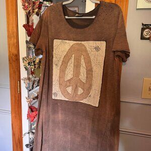 Peace Sign Maxi Dress